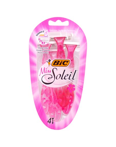 31553 - Bic Miss Soleil Razor. - 4ct. - Box:  - Loc: L0