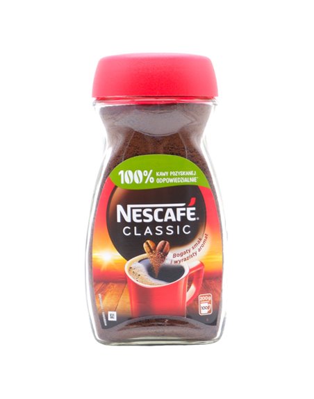 31560 - Nescafé Clásico (Kawa) - 200g(7 oz). (6 Pack) - Box:  - Loc: G4