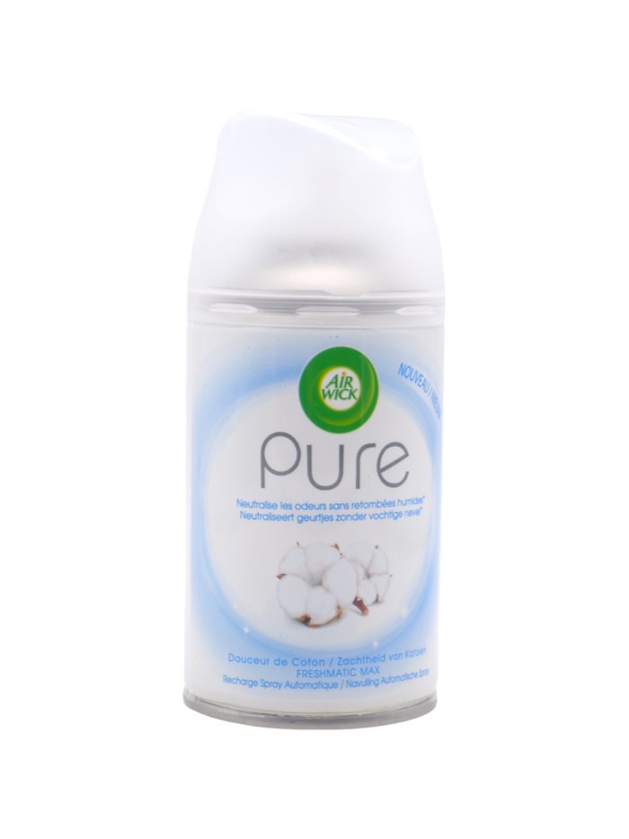 31598 - Air Wick Refill Ultra Machine Can, Pure Soft Cotton - 250ml (Case of 6) - Box:  - Loc: I6