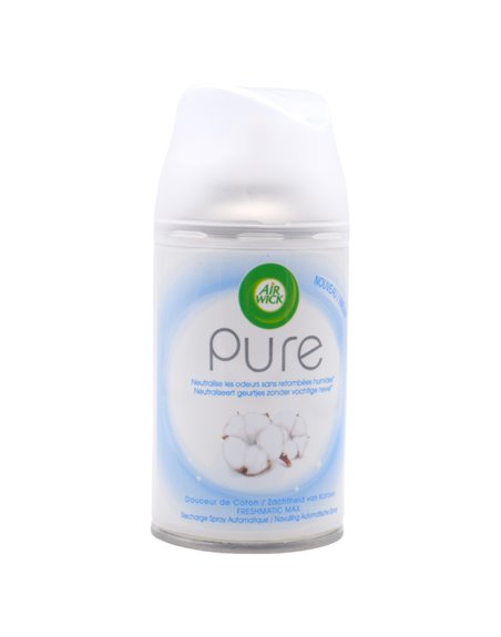 31598 - Air Wick Refill Ultra Machine Can, Pure Soft Cotton - 250ml (Case of 6) - Box:  - Loc: I6