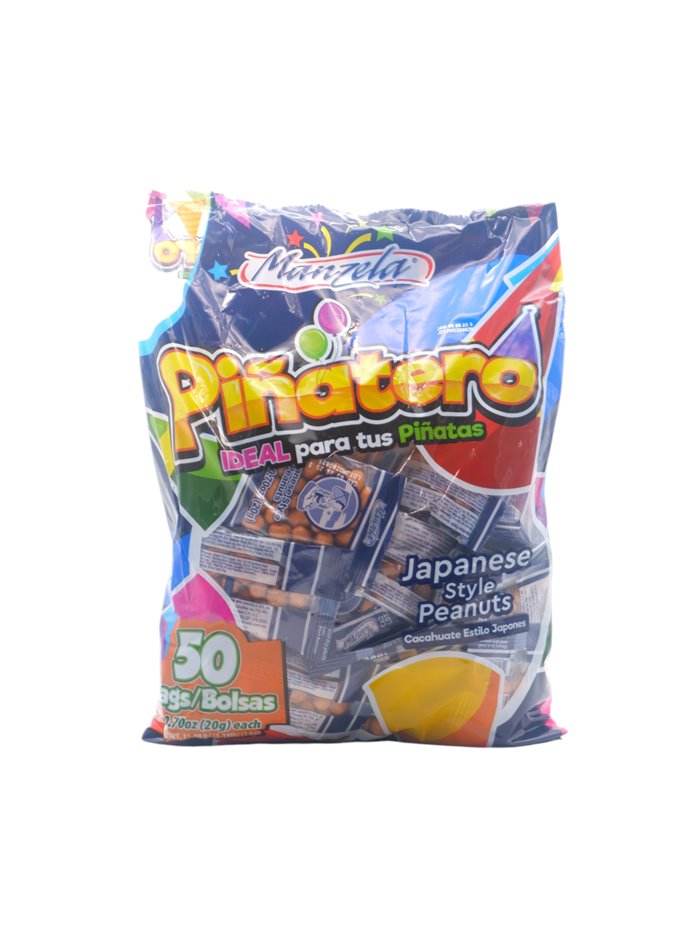 31615 - Manzela Japanese Peanut Pinatero, 0.70 oz. - 50 Bags - Box:  - Loc: L4