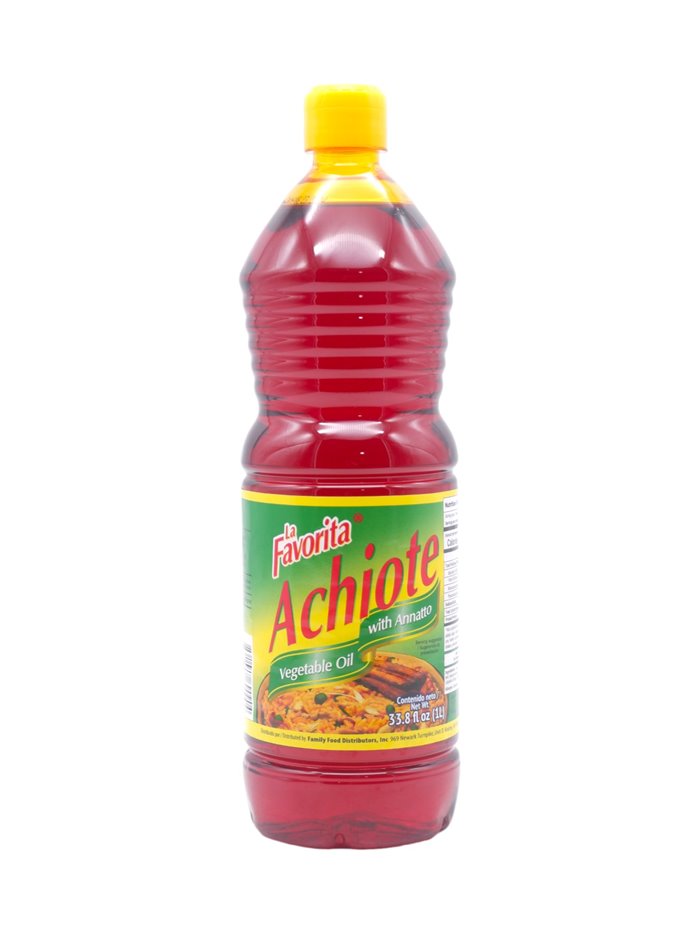 31708 - La Favorita Achiote Vegetable Oil - 33.8 fl. oz. - Box:  - Loc: H13