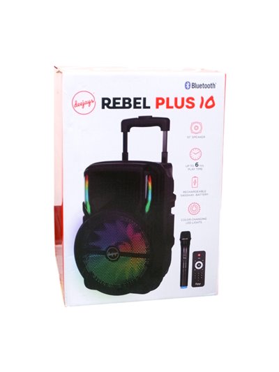 31789 - Rebel Plus 10 Bluetooth Speaker 10 " - Box:  - Loc: 