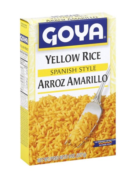 6649 - Goya Yellow Rice - 8 oz. (Case of 24) - Box:  - Loc: G10