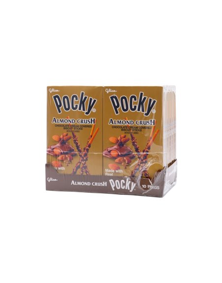 31797 - Pocky Almond Crush. Biscuit Sticks -  1.45oz/10ct. (Case of 12) - Box:  - Loc: L3