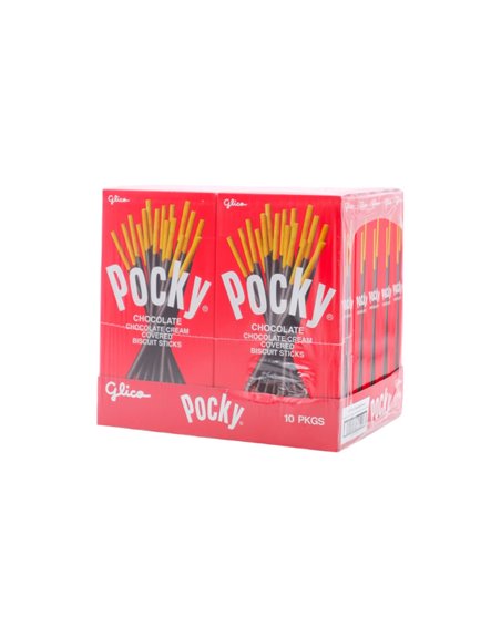 31798 - Pocky Chocolate Cream W/ Biscuit Sticks -  2.47oz/10ct. (Case of 12) - Box:  - Loc: L3
