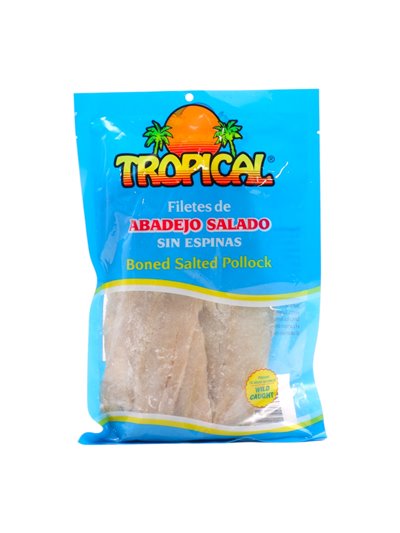 31883 - Tropical Salted Pollock Fillets ( Bacalao ) - 16 oz. - Box:  - Loc: 