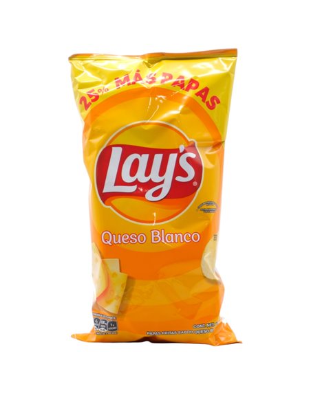 31934 - FritoLay Papitas Queso Blanco -110Gr (case of 16) Orange - Box:  - Loc: 