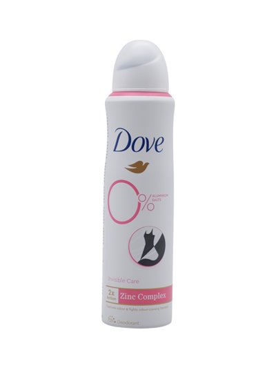 31998 - Dove Invisible Care Deodorant Spray, Zinc Complex - 150ml - Box:  - Loc: K9