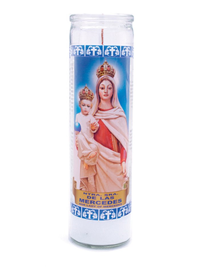 9347 - Candle Our Lady of Mercedes - (Case of 12) - Box:  - Loc: H10