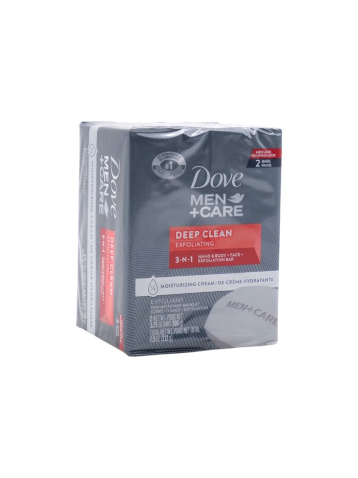 32036 - Dove Bar Soap (Men) Deep Clean  - 3.75 oz. (2 Pack) - Box:  - Loc: K7