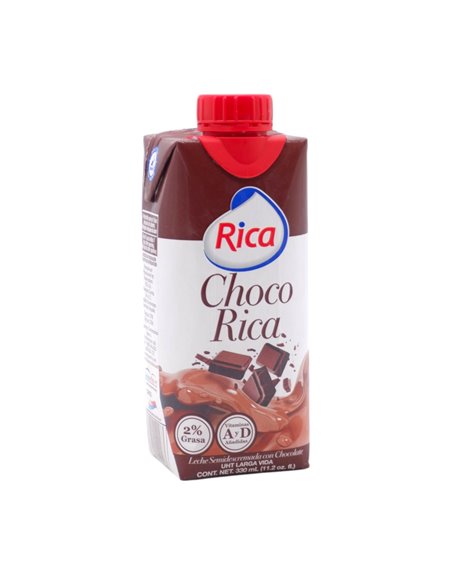 32233 - Choco Rica Leche Semidescremada - 330ml(Pack of 18) - Box:  - Loc: F1