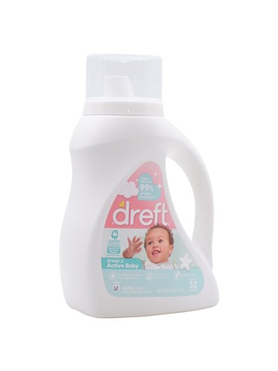 32250 - Dreft Active Baby Liquid Detergent, - 46 fl. oz. (Case of 6) - Box:  - Loc: C4