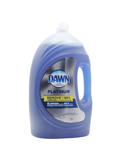 32286 - Dawn Platinum Dishwashing Liquid. Refreshing Rain, - 2.21L. (Case of 4) - Box:  - Loc: H5