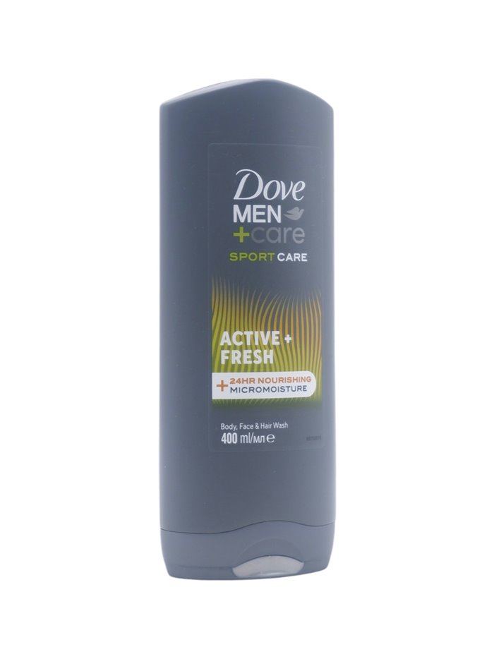 32359 - Dove Men + Care Wash / Men, Active + Fresh - 400 ml 13.5 oz. - Box:  - Loc: K7