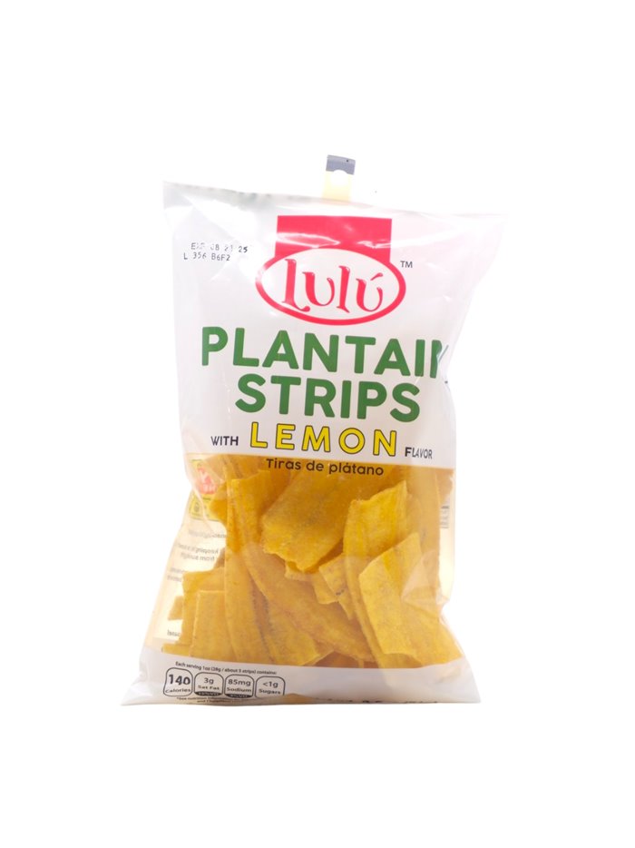32381 - Lulú Plantain Strip, Lemon - 2.5 oz. (Case of 24) - Box:  - Loc: P3