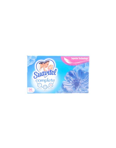 32411 - Suavitel Complete Dryer Sheets, Field Flowers - 36ct (Case of 12) - Box:  - Loc: C1
