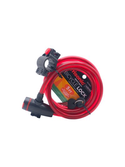 32490 - Trisonic. H.D Bicycle Cable Lock W Key. ( TS-F025 ) - Box:  - Loc: 31F
