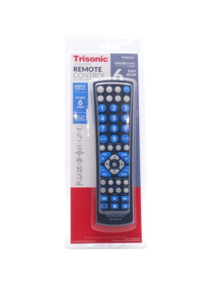 32498 - Trisonic 6 Remote Control ( TS-RC413 ) - Box:  - Loc: A1