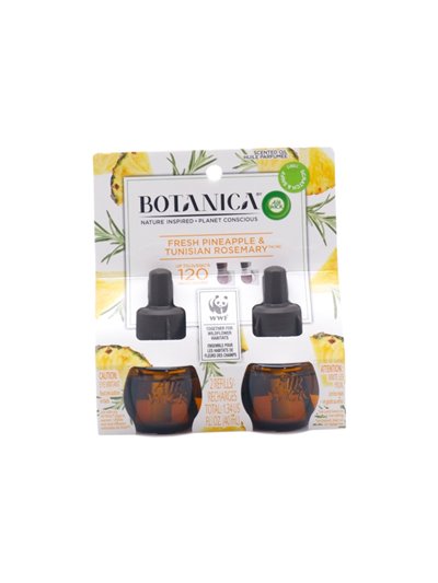 32499 - Air Wick Scented Oil Refill Botanica, Fresh Pineapple Tunisian Rosmary - 2x40ml. (Case of 6) - Box:  - Loc: I7