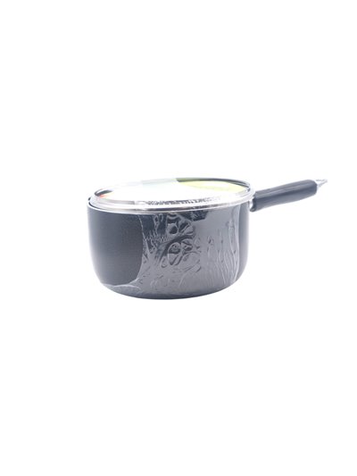 32520 - Uniware. Non-Stick Sauce Pot W/ Glass Lid - 3.5Qt. - Box:  - Loc: J10
