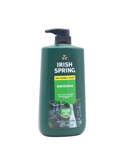 32629 - Irish Spring Body Wash, w/ Pump, Original - 30 fl. oz. (Case of 4) - Box:  - Loc: I1