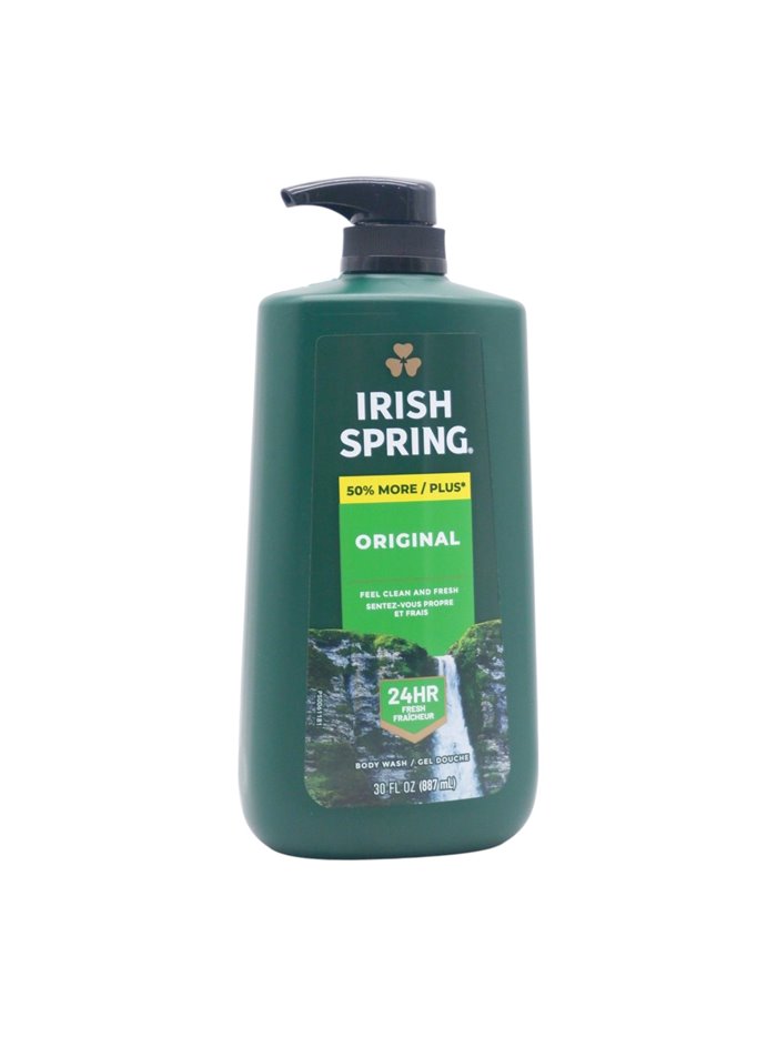 32629 - Irish Spring Body Wash, w/ Pump, Original - 30 fl. oz. (Case of 4) - Box:  - Loc: I1