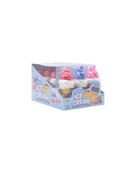 32685 - Ice Cream Twist-N-Lik (Cherry, Blue Raspberry, Strawberry) Candy - 12 Count - Box:  - Loc: L7