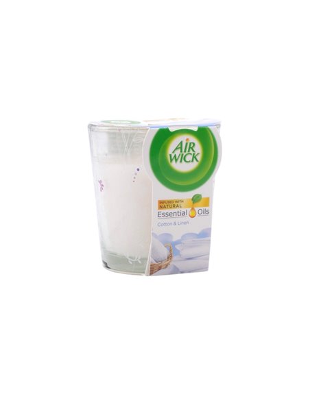 32741 - Air Wick Candle Cotton & Linen - 6ct/105g. (Case of 6) - Box:  - Loc: I7