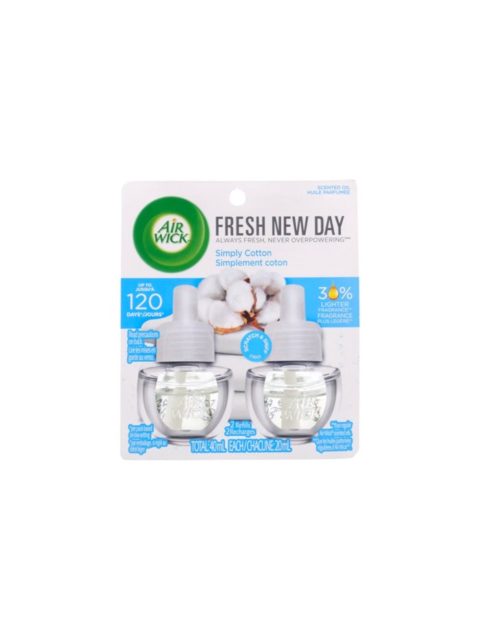 32800 - Air Wick Oil Refill, Simply Cotton - 2x40ml. (Case of 6) - Box:  - Loc: I4