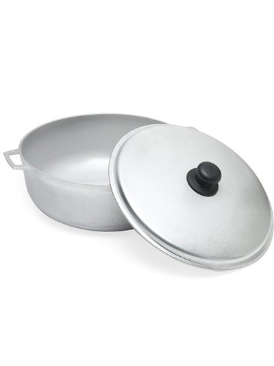 10025 - Caldero Aluminum W/ Glass Lid - No. 5 - Box:  - Loc: J11