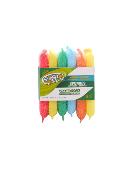 32841 - Fresh Start. Cleaning Sponges - 6Pcs
(32212) - Box:  - Loc: J7