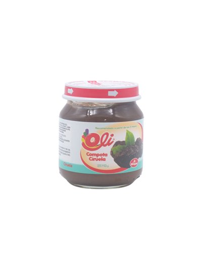 32876 - Oli  Compota Ciruela Pote Cristal -  113grs ( Case Of 24) - Box:  - Loc: 