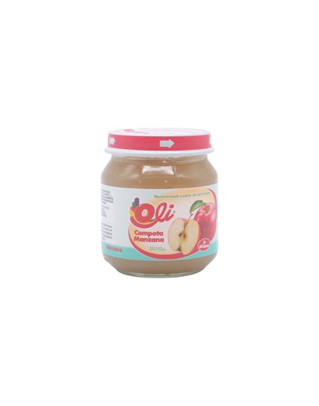 32878 - Oli  Compota Apple -  113grs ( Case Of 24)
Crysthal Jar - Box:  - Loc: 