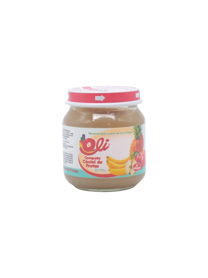 32881 - Oli  Compota Coctel Frutas  -  113grs ( Case Of 24)
Crysthal Jar - Box:  - Loc: 