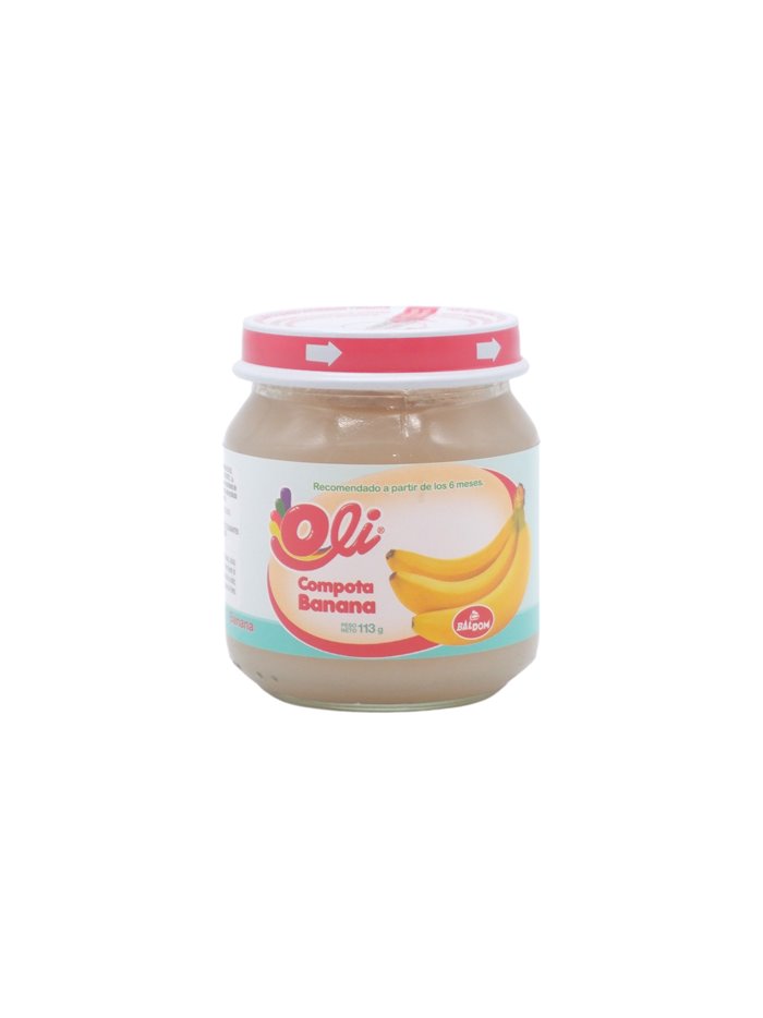 32882 - Oli  Compota Banano   -  113grs ( Case Of 24) Crysthal Jar - Box:  - Loc: 