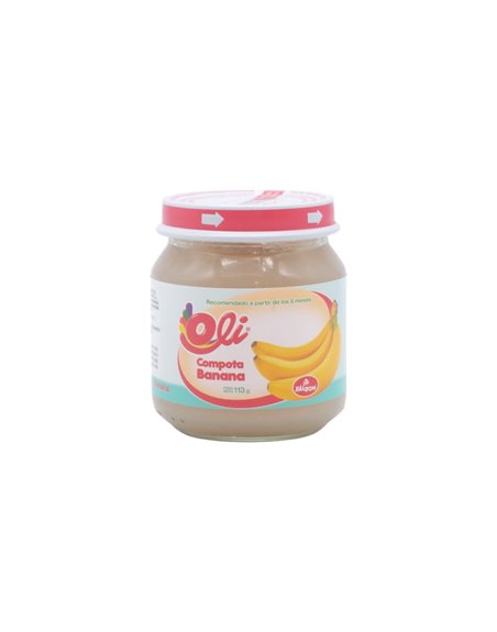 32882 - Oli  Compota Banano   -  113grs ( Case Of 24) Crysthal Jar - Box:  - Loc: 