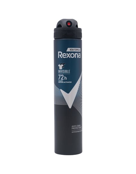 32913 - Rexona Spray Antibacterial Invisible Men - 200ml/(Case Of 12) - Box:  - Loc: K9