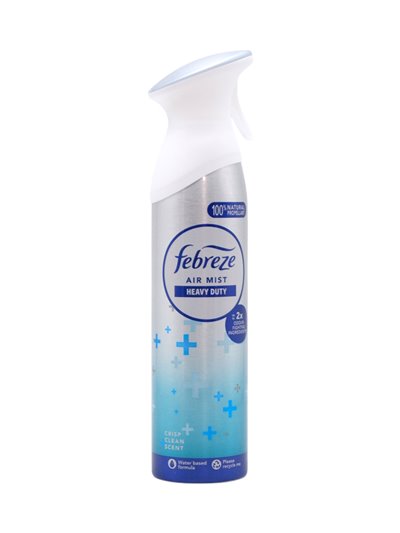 32923 - Febreze Air Spray Crisp Clean Heavy Duty - 185 ml (Case of 8) - Box:  - Loc: I6