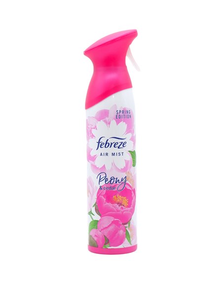 32924 - Febreze Air Spray Peony & Cedar - 185 ml (Case of 8) - Box:  - Loc: I6