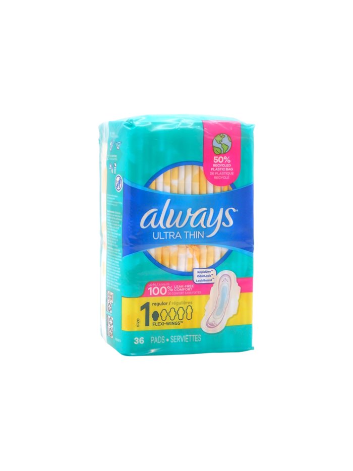 32976 - Always Ultra Thin Size 1  - 3 x 36's 08322 - Box:  - Loc: E1