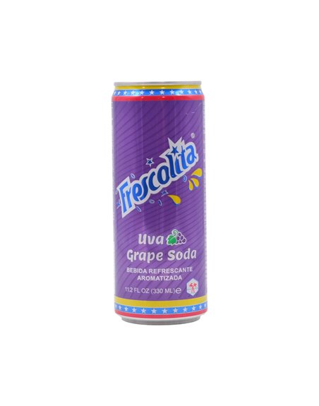 33035 - Frescolita Can. Uva - 12 fl. oz. (Case Of 24) - Box:  - Loc: D4