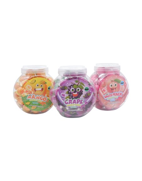 33049 - Gummy Candy Assort Flavors Jar 55ct - Box:  - Loc: 