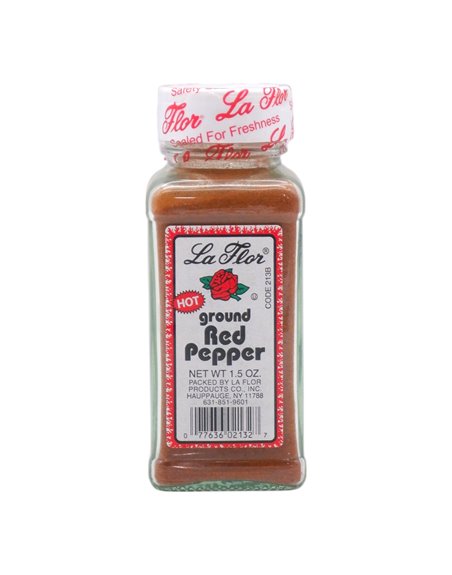33072 - La Flor Ground Hot Red Pepper, 1.5 oz. - (Pack of 12) - Box:  - Loc: R10