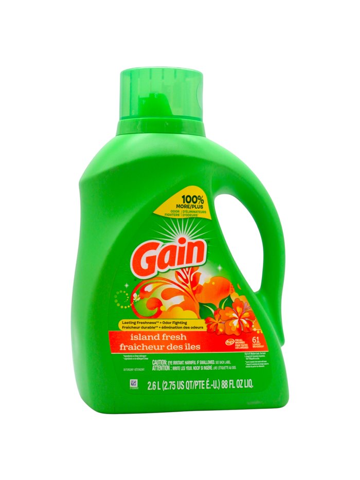 33172 - Gain Liquid Laundry Detergent, Island Fresh - 88 fl. oz. ( Case of 4 ) - Box:  - Loc: C2