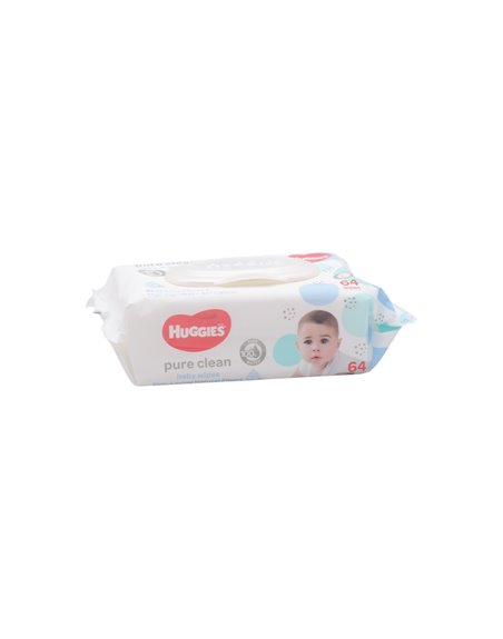 33205 - Huggies Baby Wipes, Pure Clean - 64ct. (Case of 12). 32548 - Box:  - Loc: 52F
