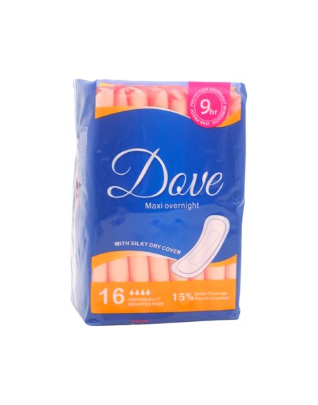 33218 - Douve Maxi Overnight. Size 4 - 16's ( Case of 12) - Box:  - Loc: D6