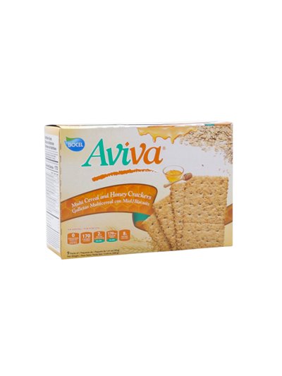 33268 - Aviva Soda Crackers Multi-Cereal & Honey-  12.69oz - Box:  - Loc: 