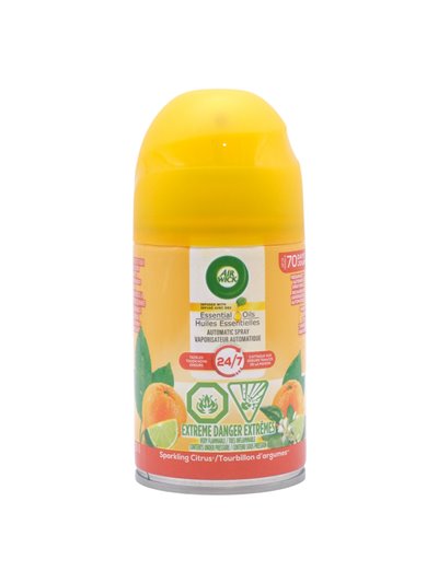 33278 - Air Wick Refill Ultra Machine Can, Sparlking Citrus - 180g (Case of 6) - Box:  - Loc: I3