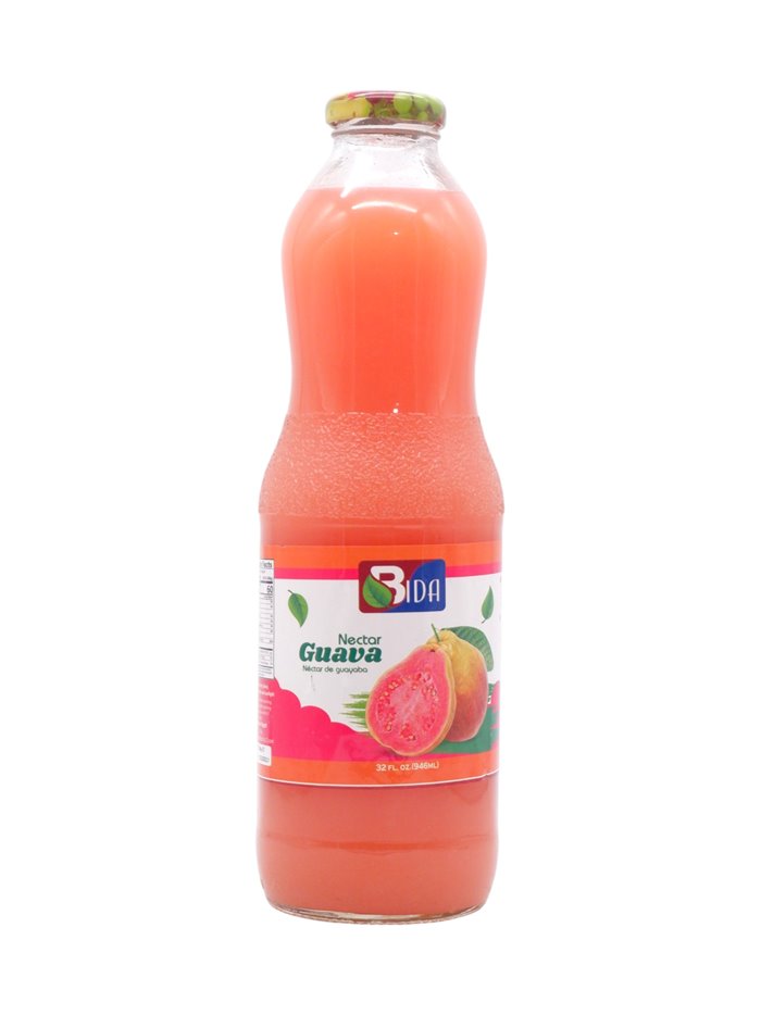 33313 - Bida Nectar Guava Juice, 32 fl oz - 6 Pack - Box:  - Loc: D5